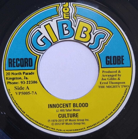 7" Culture - Innocent Blood/Bloodline [NM]