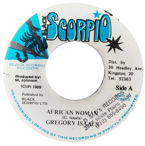 7" Gregory Isaacs - African Woman/Version (Original Press) [VG+]