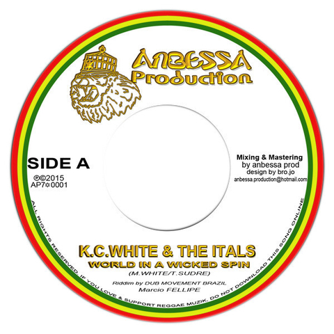 7" KC White/Dub Movement - World In A Wicked Spin/Dub [NM]