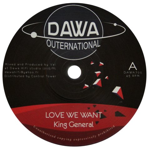 7" King General - Love We Want/Want Dub [NM]