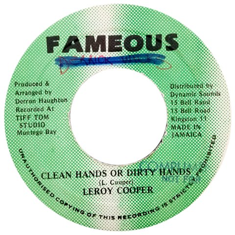 7" Leroy Cooper - Clean Hands or Dirty Hands/Version (Original Press) [VG+]