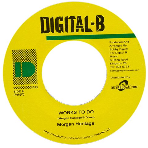 7" Morgan Heritage/Ras Shiloh - Works To Do/Don't Take Your Love Away [VG+]
