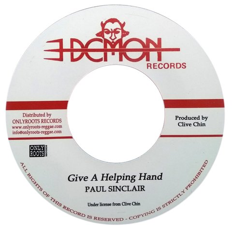 7" Paul Sinclair - Give A Helping Hand/Version [VG+]