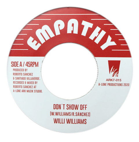 7" Willie Williams - Dont Show Off/Messenger Dub [NM]