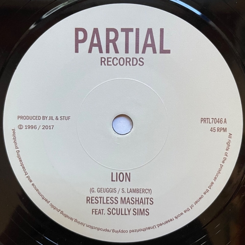 7" Restless Mashaits ft. Scully Sims - Lion/Dub Lion [NM]