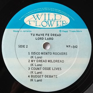 LP Lord Laro - Yu Have Fe Dread (Original Press) [VG+] - Subcultura