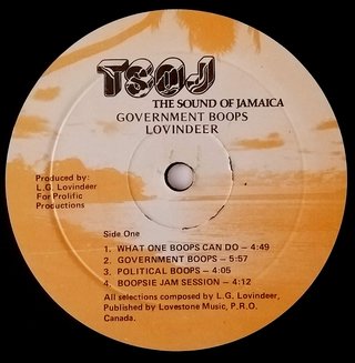 LP Lovindeer - Government Boops (Original JA Press) [VG] na internet