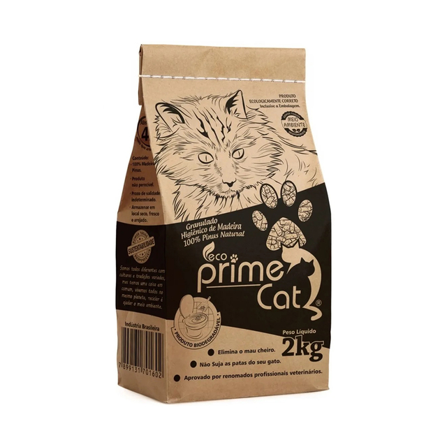 Granulado de Madeira Eco Prime Cats 2kg