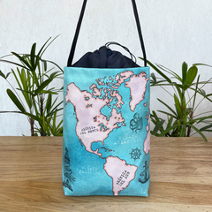 BOLSO MATERO MAPA AQUA