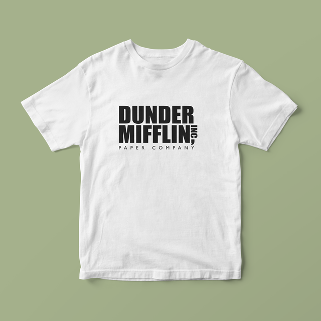 Camiseta Dunder Mifflin Branca The Office