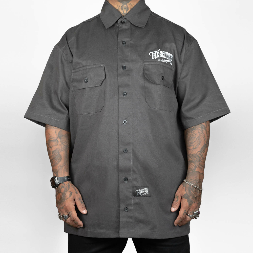 Camisa Work Shirt Treze Core - Cinza