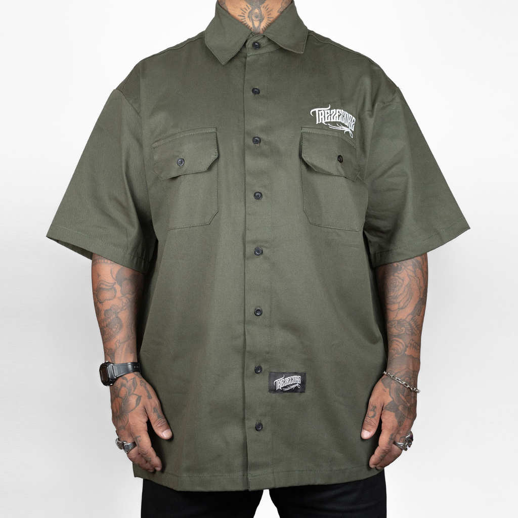 Camisa Work Shirt Treze Core - Verde Musgo