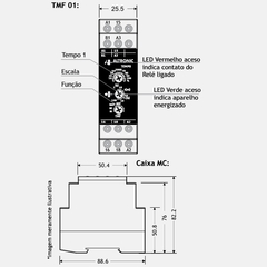 Rele de tempo Multifunção TMF-01 1 SPDT na internet