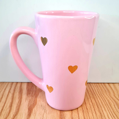 Taza CORAZONES oro - comprar online