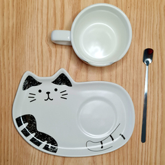 Set Gatito con Plato