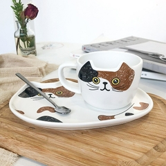 Set Gatito con Plato - MIRAKEBUENO!  "Regalos Felices" 