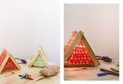 Juguete de madera y crochet, carpa para jugar - comprar online