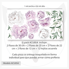 Modelo ACU05 Peonias Lilas - tienda online