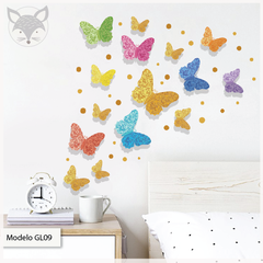 Modelo GL09 Mariposas multicolor