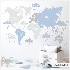 Modelo MP31 Mapa con nubes y lluvia