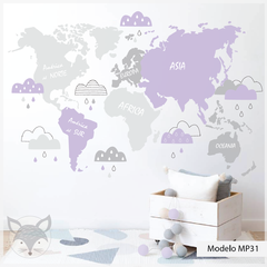 Imagen de Modelo MP31 Mapa con nubes y lluvia