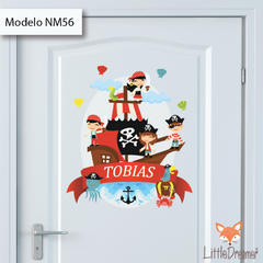Modelo NM56 Piratas barco - 40x50 cm - comprar online