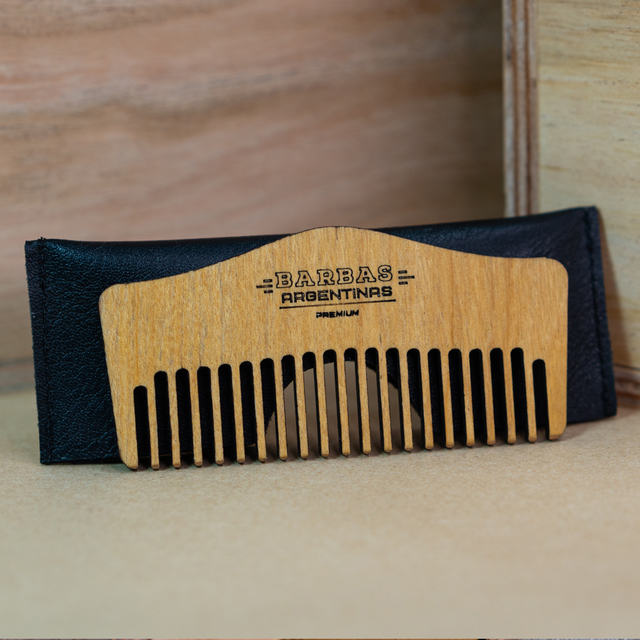 Peine madera ancho barba-bigote 10 cm – Eurostil Argentina