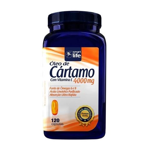 ÓLEO DE CÁRTAMO 4000MG C\ VITAMINA E 120(CAPS) - SMART LIFE