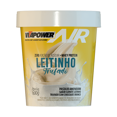 VITAPOWER PASTA DE AMENDOIM LEITINHO TRUFADO 600G