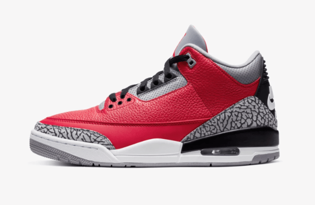 jordan retro 3 white red cement