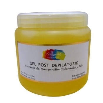 GEL DESCONGESTIVO POST DEPILATORIO MARCA COLLAGE POR 250 grs. * MANZANILLA, TILO, CALENDULA * 18501