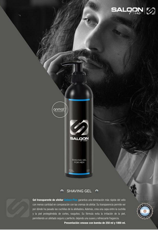 GEL PARA BARBA * BARBEAR * AFEITAR MARCA SALOON IN POR 1000 ml.