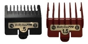 SET DE 2 PEINES GUIA MARCA BABYLISS Nº 1/2 (1,5 mm) + N° 1 1/2 ( 4.8 mm) Compatible Con SUPER TAPER, COLOUR PRO, HOME PRO y otras