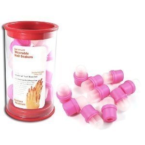 10 CAPSULAS / DEDALES CON CIERRE DE GOMA PARA REMOVER ESMALTE SEMIPERMANENTE ó UÑAS ACRILICAS MODELO 1321 - comprar online