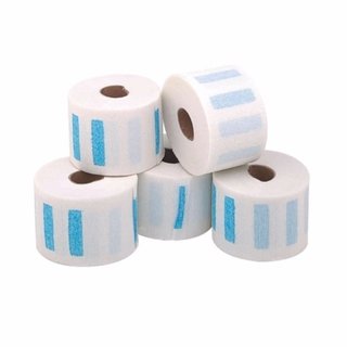 Imagen de 5 ROLLOS PAPEL PROTECTOR CUELLO POR 500 SERVICIOS GENERICOS * BARBERIA PELUQUERIA TINTURA