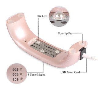 Cabina Uv Led Uñas Gelificadas con timer de 9 WATT * Manos Esmalte semipermanente