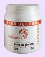 BAÑO DE CREMA DE ALMENDRAS POR 1 Kg. MARCA ANNA DE SANCTIS LINEA SALON