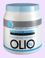 BAÑO DE CREMA TRATANTE CUERPO Y BRILLO POR 1 Kg. MARCA ANNA DE SANCTIS LINEA OLIO * 50603/3