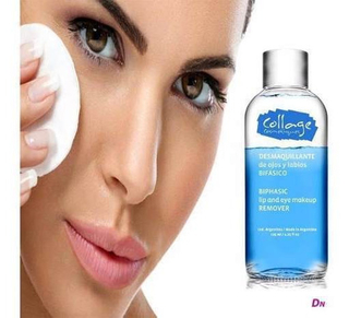 DESMAQUILLANTE BIFASICO DE OJOS Y LABIOS MARCA COLLAGE POR 125ml. * DEMAQUILLANTE * 16706