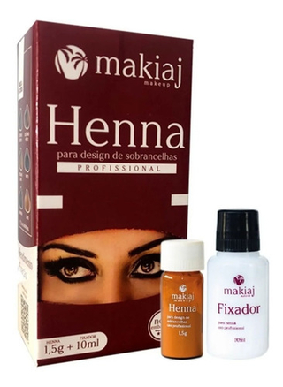 HENNA TINTE PERFILADOR PARA CEJAS MARCA MAKIAJ (BRASIL) VARIOS TONOS * PARA VARIOS SERVICIOS (CH)