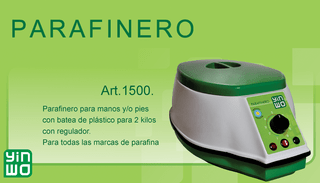 PARAFINERO PROFESIONAL * FUNDIDOR DE PARAFINA MARCA GRAN SALON CON REGULACION DE TEMPERATURA PARA MANOS Y PIES PARA 2 Kg. MODELO 1500 - tienda online