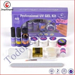 KIT UÑAS GELIFICADAS UV MARCA FENGSHANGMEI PARA CABINA UV ó LED * 40/80 PIEZAS en internet