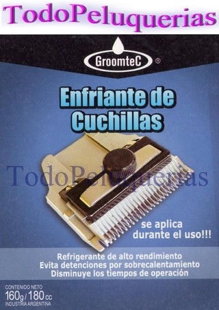 REFRIGERANTE / ENFRIANTE especial MARCA GROOMTEC PARA cuchillas de cortadoras oster moser, wahl, andis, gts oveja negra, etc