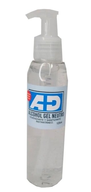 ALCOHOL EN GEL * ANTIBACTERIAL, NEUTRO , SANITIZANTE POR 100 ml. MARCA AD