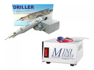 COMBO TORNO PROFESIONAL DE MANO MARCA EGEO MODELO DRILLER + ESTERILIZADOR DE ALTA TEMPERATURA MARCA EGEO