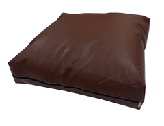 FUNDA DE ALMOHADON 60X60X10 ECOCUERO - tienda online