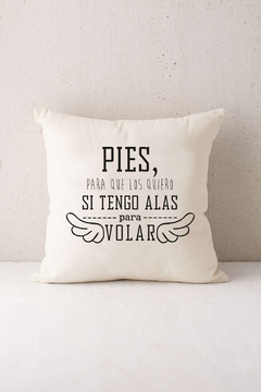 Funda de almohadon 50x50 con frases - tienda online