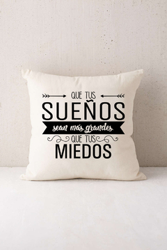 Funda de almohadon 50x50 con frases