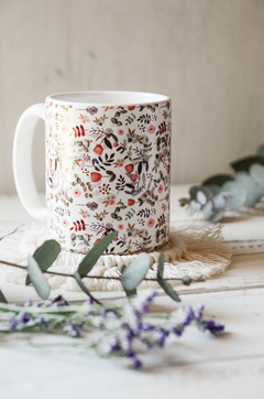 TAZA ESTAMPADA FLORCITAS