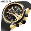 Megir* 2086 Relógio Masculino Cronograph Time